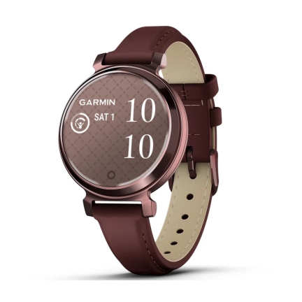Garmin Lily 2 Classic 38 mm Dark Bronze / Mulberry Leather Band