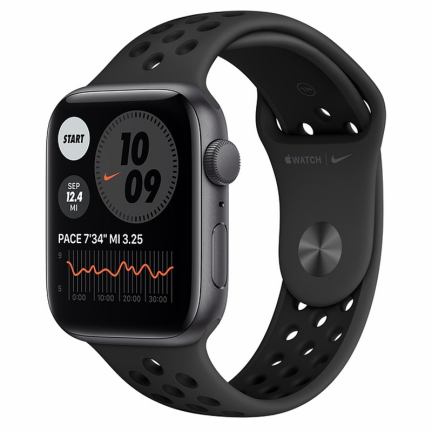 Apple Watch SE 44mm Space Gray Aluminum Case / Anthracite/Black NIKE Sport Band Идеальное Б/У
