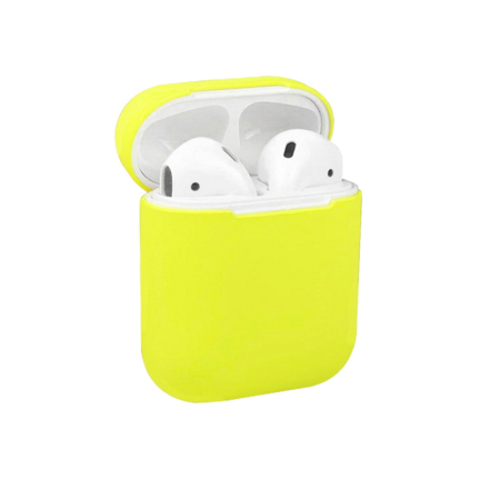 Купить Чехол AirPods 1/2 Silicone Case Yellow Yellow (Желтый) Чехол AirPods 1/2 Silicone Case Yellow Yellow (Желтый)