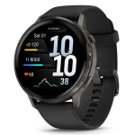 Garmin Venu 4 - 45 mm Slate with Black Silicone Band (010-03014-00)